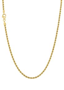 Collierkettchen Amor "Kordelkettengliederung", gelb (gelbgold 375), Halsketten, Damen, Gelbgold 375, L: 50, Collierkettchen, Made in Germany