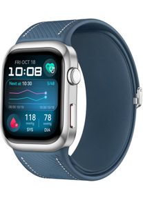 Smartwatch Huawei "Watch D2", blau, silber, Smartwatches, 1,82 &Prime;, Smartwatch, 4,62cm (1,82 Zoll) AMOLED, EKG, IP68, bis zu 5 Tage Akkulaufzeit