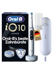 Elektrische Zahnb&uuml;rste Oral-B "iO 10", wei&szlig; (stardust wei&szlig;), Elektrozahnb&uuml;rstenB:2,5cm H:25,3cm T:2,5cm, Kunststoff, Elektrische Zahnb&uuml;rste, Magnet-Technologie, iOsense, 7 Putzmodi, Farbdisplay & Lade-Reiseetui, B:2,5cm H:25,3cm T:2,5cm