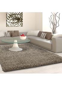 Hochflor-Teppich Ayyildiz Teppiche "Life Shaggy 1500" Gr. 8, grau (taupe), B:300cm H:30mm L:400cm, Kunstfaser, Teppiche, Hochflor-Teppich, Langflor, uni, gro&szlig;e Farbauswahl, robust, auch als L&auml;ufer und in rund