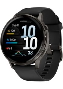 Smartwatch Garmin "Venu 4", schwarz, dunkelgrau, schwarz, Smartwatches, 45, Smartwatch
