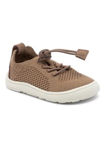 Slip-On Sneaker bisgaard "barefoot jua Weite: normal", M&auml;dchen, Gr. 27, braun (latte), Synthetik, Textil, Schuhe Slip-On Sneaker, Badeschuh mit Schnellverschluss, Gr&ouml;&szlig;enschablone zum Download