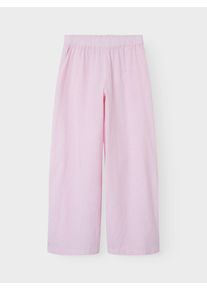Schlupfhose name it "NKNJELA f&uuml;r M&auml;dchen und Jungen mit weitem Bein und Gummizug", Jungen, Gr. 158, N-Gr, rosa (corsage), Web, Obermaterial: 100% Baumwolle, unifarben, relaxed fit kn&ouml;chellang, Hosen Schlupfhose, gestreift, casual, relaxed fit, Baumwolle, ohne Kragen