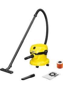 K&auml;rcher K&Auml;RCHER Nass-Trocken-Sauger "WD 2 Plus V-12/4/18/C", gelb, B:38cm H:39cm T:39cm, Mehrzwecksauger, mit Blasfunktion, Nass-Trocken-Sauger