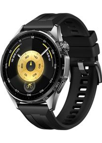 Smartwatch Huawei "WATCH GT6 46 mm", schwarz, schwarz, Smartwatches, 1,47 &Prime;, Smartwatch, Bis zu 21 Tagen Akkulaufzeit, Outdoor-Sport Profi-Niveau, EKG-Analyse, Topseller