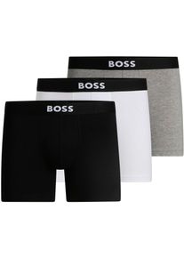 Trunk BOSS "3P BOSS ONE", Herren, Gr. XXL (56), assorted pre 999, Jersey, Obermaterial: 95% Baumwolle, 5% Elasthan, Unterhosen Trunk