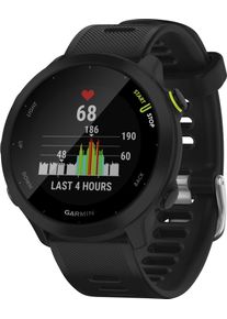 Smartwatch Garmin "Forerunner 55", schwarz (schwarz, schwarz), Smartwatches, 1,04 &Prime;, Smartwatch, GPS-Laufuhr