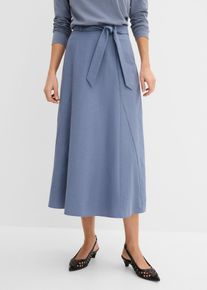 bonprix Sp&oacute;dnica maxi z godetami, z lyocellu, niebieski, 50