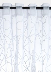 bonprix Perdea cu broderie (1buc.), alb, &Icirc;/Lă: 225/140 cm