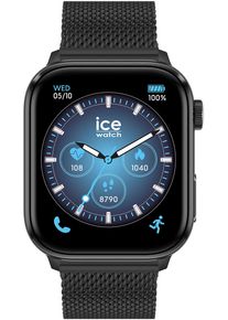 Ice Watch Smartwatch ICE-WATCH "ICE smart 3.0", schwarz (schwarz, schwarz), Smartwatches, Smartwatch, Armbanduhr, Damenuhr, Herrenuhr, Edelstahlarmband,digital