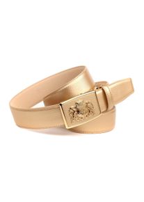 Lederg&uuml;rtel Anthoni Crown, Damen, Gr. 95, gold, Rindsleder, G&uuml;rtel Lederg&uuml;rtel