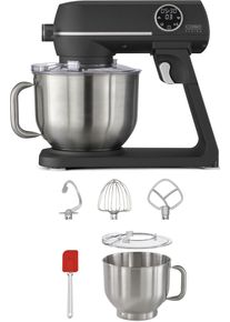 CASO GERMANY CASO K&uuml;chenmaschine "KM 1800 Black-E 3156", schwarz (schwarz, edelstahl), B:39cm H:35,5cm T:20,5cm, K&uuml;chenmaschinen, K&uuml;chenmaschine