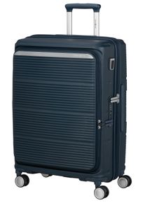Hartschalen-Trolley Samsonite "PARALUX, verschiedene Gr&ouml;&szlig;en und Farben", Damen, Gr. B/H/T: 47cm x 67cm x 30cm 72 l, midnight navy, Polypropylen, Koffer Hartschalen-Trolley, mit arretierbarem und versenkbarem Druckknopf-Trolleysystem