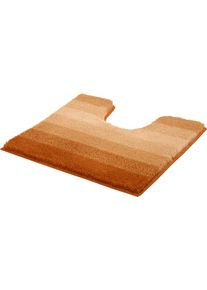 Badematte Meusch "Palace", orange (brandy), H:20mm, Polyester, Badematten, Badematte, mordernes Streifendesign im Farbverlauf