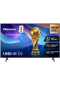 HISENSE DLED-Fernseher "58E6DS", Energieeffizienz: E, schwarz (schwarz, dunkelgrau), 58 &Prime;, Fernseher, DLED-Fernseher