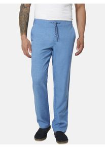 Anzughose Babista "Schlupfhose SANGIO", Herren, Gr. 56, N-Gr, blau (blau melange), Obermaterial: 96% Polyester COOLMAX(R) PES(Coolmax). 4% Elasthan EL., Hosen Anzughose