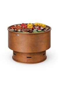 Blumfeldt Pompeji tűzrak&oacute; t&aacute;l grillezővel | szikrav&eacute;dő | billen&eacute;sbiztos | massz&iacute;v | 60 cm