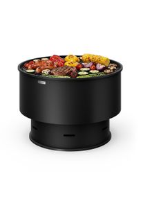 Blumfeldt Pompeji tűzrak&oacute; t&aacute;l grillezővel | szikrav&eacute;dő | billen&eacute;sbiztos | massz&iacute;v | 60 cm