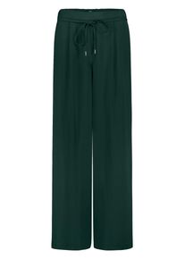 Stoffhose Zero "Hose mit Schlaufe", Damen, Gr. 34, EURO, gr&uuml;n (gr&uuml;n forest), Obermaterial: 100% Polyester PES., Hosen Stoffhose