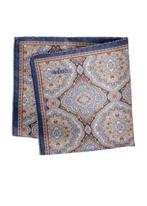 Big & Tall Sizes - ETON - Double-sided patterned silk pocket square - 0