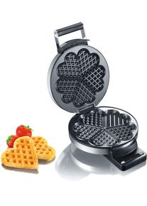 Graef Waffeleisen "WA 80, Edelstahl matt", silber (silber (edelstahl mattiert)), B:20,5cm H:8,5cm T:27cm &Oslash;:18cm, Waffeleisen, Waffeleisen
