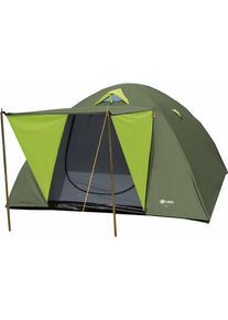 Kuppelzelt EXPLORER "Iglu Zelt 3 Personen Campingzelt wasserdicht winddicht Ventilation", gr&uuml;n, Zelte, B/H/L: 210cm x 130cm x 205cm, Kuppelzelt, B:210cm H:130cm L:205cm