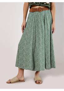 Maxirock Apricot "Rock", Damen, Gr. XXL (44), gr&uuml;n, Obermaterial: 100% Viskose CV., gepunktet, normal, R&ouml;cke Maxirock, mit G&uuml;rtel