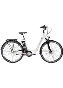 Z&uuml;ndapp E-Bike Z&Uuml;NDAPP "Z510" Gr. 48, wei&szlig; (orange, wei&szlig;), Elektrofahrr&auml;der, 48cm, 28 Zoll (71,12cm), E-Bike, Pedelec, Elektrofahrrad f&uuml;r Damen u. Herren