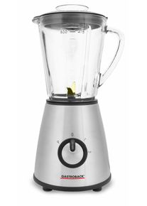Gastroback Standmixer "Design Mixer Mini 40897", silber (silberfarben), B:21,8cm H:30,2cm T:19,3cm, Zerkleinerer, 2 Geschwindigkeiten, Edelstahl, Standmixer
