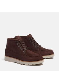 Schn&uuml;rboots Timberland "BRITTON MILLSMID LACE UP CHUKKA BOOT", Herren, Gr. 49, braun (schwarz braun suede), Leder, Schuhe Schn&uuml;rboots, Winterstiefel, Schn&uuml;rstiefel, Winterschuhe