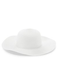 Strohhut Lascana "Sonnenhut", Damen, wei&szlig;, Stroh, unifarben, H&uuml;te Strohhut, Hut mit breiter Krempe, Sommerhut, Kopfbedeckung VEGAN