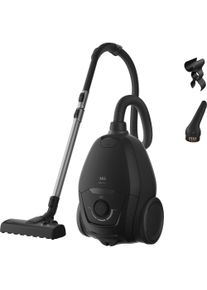 AEG Bodenstaubsauger "VX83-2EBR", ebony schwarz, B:30cm H:23,7cm T:43,9cm, Bodenstaubsauger, Leise 64 dB & kraftvolle Reinigung mit HEPA auf Hart‑ & Teppichb&ouml;den, Bodenstaubsauger