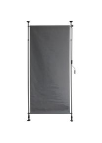 Sichtschutz, Anthrazit, Metall, Kunststoff, 120x316x270 cm, Sonnenschutz, Sichtschutz