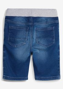 Jeansshorts i trik&aring; Regular Fit - bl&aring; - storlek 116 - bonprix