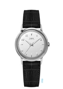Quarzuhr Timex "MARLIN", schwarz, Armbanduhren, Damen, Quarzuhr, Armbanduhr, Damenuhr, Lederarmband, Leuchtzeiger