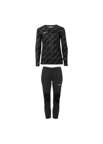 Sportanzug Uhlsport "Torwart-Sets Progressive Junior", M&auml;dchen, Gr. 164, schwarz, Obermaterial: 100% Polyester Pol. recyc.., Sportanz&uuml;ge Sportanzug