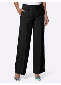 Webhose Classic Basics, Damen, Gr. 44, Normalgr&ouml;&szlig;en, schwarz, 100% Polyester, unifarben, Hosen Webhose