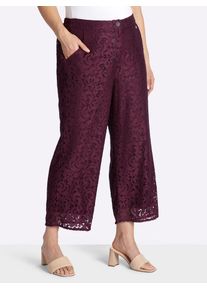 Webhose sheego, Damen, Gr. 54, Normalgr&ouml;&szlig;en, burgund, 92% Polyamid, 8% Elasthan, unifarben, Hosen Webhose