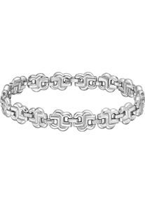 Armband BOSS "DOUBLE B STRAND", silber (edelstahlfarben), Armb&auml;nder, Damen, 17cm, Edelstahl, Armband