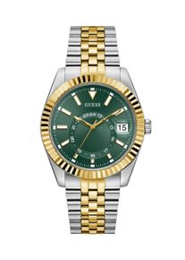 Quarzuhr Guess "JADEN", silber (silberfarben, goldfarben), Armbanduhren, Herren, Quarzuhr, Armbanduhr, Herrenuhr, Edelstahlarmband, Datum