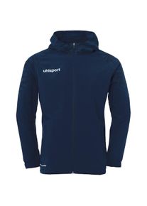Trainingsjacke Uhlsport "Kapuzenjacke GOAL 25 EVO WOVEN HOOD JACKET", Herren, Gr. XL, blau (marine, marine), Obermaterial: 88% Polyester Pol. recyc.. 12% Elasthan EL., Jacken Trainingsjacke