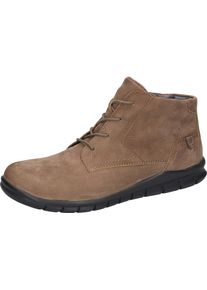 Waldl&auml;ufer Schn&uuml;rboots WALDL&Auml;UFER "HECTOR", Herren, Gr. 11,5 (46,5), schlamm, Nubukleder, unifarben, Schuhe Schn&uuml;rboots, High Top Sneaker, Stiefelette, Casual-Boots in Komfortweite H