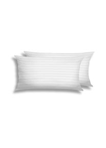 Kissenbez&uuml;ge Florella "UNI weiss Edle-Krepp Satin, 100% Baumwolle", wei&szlig;, B:40cm H:80cm L:80cm, Satin, Obermaterial: 100% Baumwolle CO., Kissenbez&uuml;ge, Kissenbez&uuml;ge