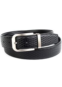 Lederg&uuml;rtel Anthoni Crown, Herren, Gr. 100, schwarz, Leder, unifarben, G&uuml;rtel Lederg&uuml;rtel, Wendeg&uuml;rtel mit Flechtpr&auml;gung