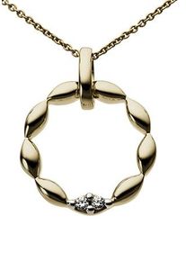 Kettenanh&auml;nger Firetti "Schmuck Geschenk Gold 333 Halsschmuck Anh&auml;nger f&uuml;r Halskette", gold (gelbgoldfarben, wei&szlig;goldfarben, gwgetoentes, wei&szlig;), Schmuckanh&auml;nger, Damen, 0,02 P2 = erkennbare Einschl&uuml;sse, Diamanten Gelbgold 333, 0,65 g, Diamanten, Gelbgold 333, Kettenanh&auml;nger, mit Brillanten