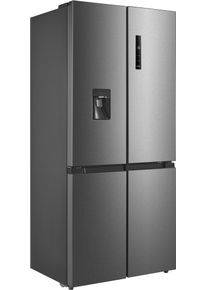 Hanseatic Multi Door "HCD18983CWD", Energieeffizienz: C, silber (edelstahlfarben), Wasserspender, K&uuml;hlschr&auml;nke, inkl. 3 Jahre Herstellergarantie, Multi Door