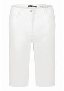 Shorts Betty Barclay "Jeans-Shorts mit aufgesetzten Taschen", Damen, Gr. 48, EURO, wei&szlig; (rohwei&szlig;), Obermaterial: 71% Baumwolle CO. 26% Polyester PES. 3% Elasthan EL., Hosen Shorts