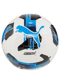 Fu&szlig;ball Puma "Puma ORBITA 6 MS" Gr. 5, wei&szlig; (Puma wei&szlig;, ignite blau), B&auml;lle, Kinder, 5, gemustert, Fu&szlig;ball
