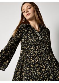 Chiffonbluse Apricot "Bluse", Damen, Gr. XL (42), schwarz, Obermaterial: 100% Polyester PES., Gerade, Blusen Chiffonbluse, Plissee