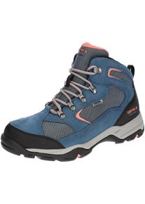 Sneaker Hi-Tec "Storm WP coral", Damen, Gr. 37, blau, coral, Obermaterial: 50% Rindsleder Leather cow. 50% Nylon NY., Schuhe Sneaker